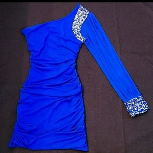 City Triangles Dress Royal Blue Size M